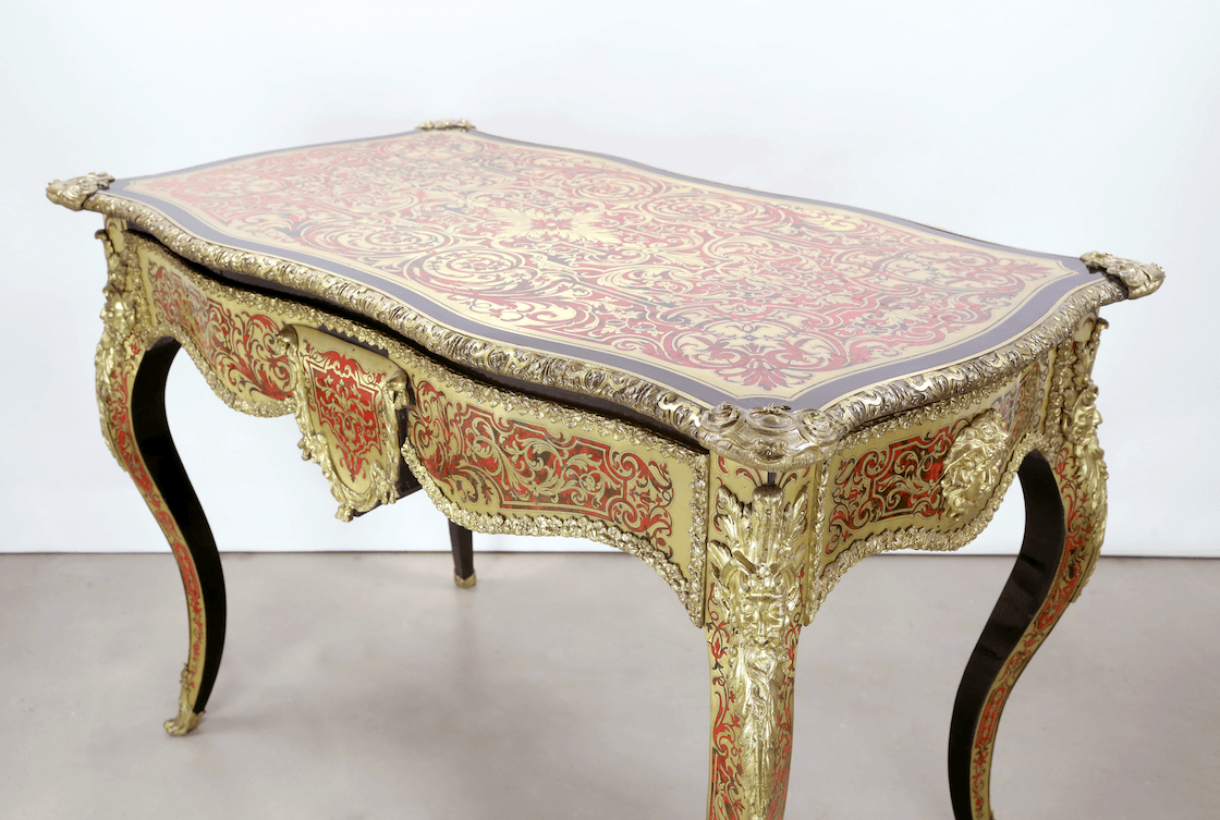 marqueterie boulle_bureau_Table de millieu_19e_XIXe